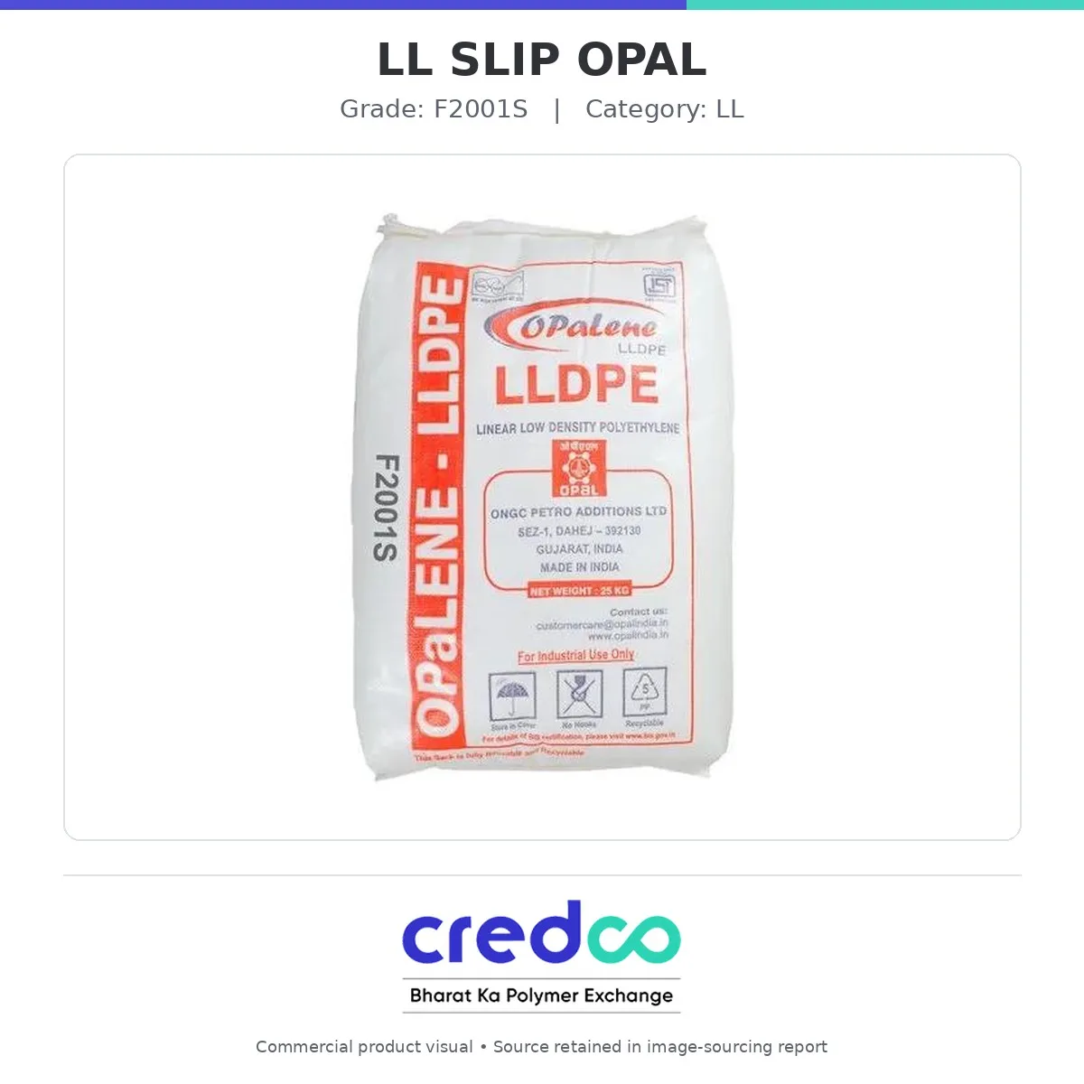 LL SLIP OPAL — OPAL LL granules packaging
