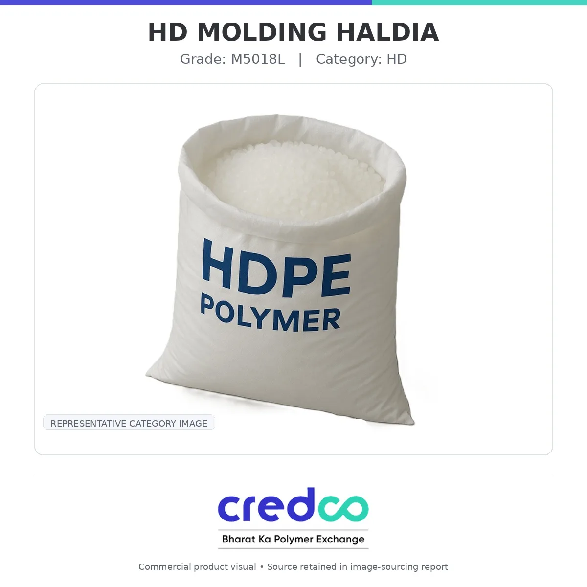 HD MOLDING HALDIA — HALDIA HD granules packaging