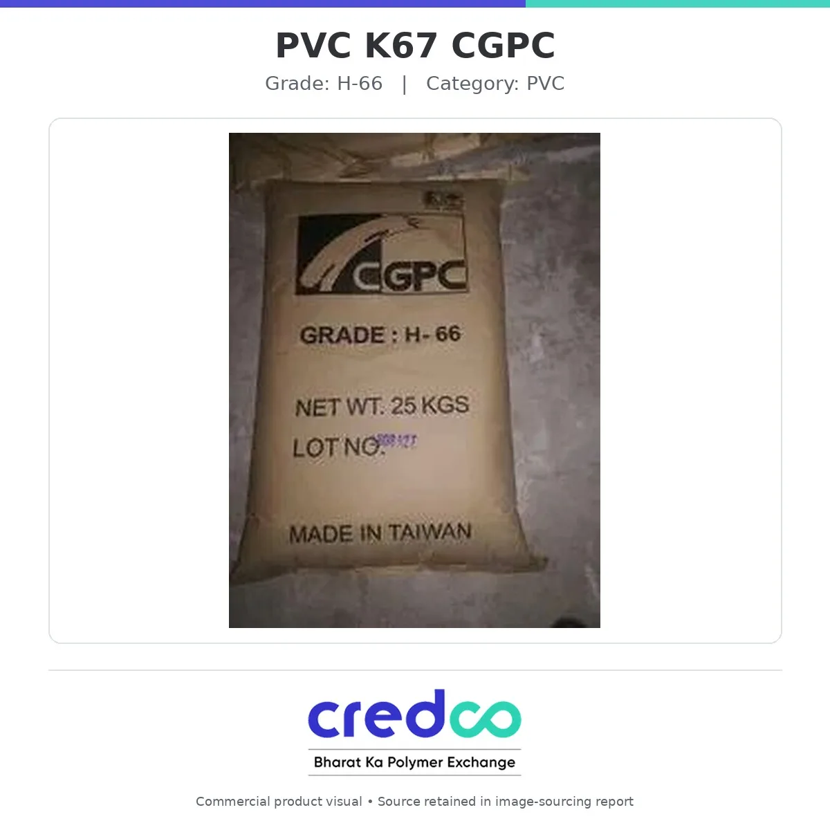 PVC K67 CGPC — CGPC PVC granules packaging