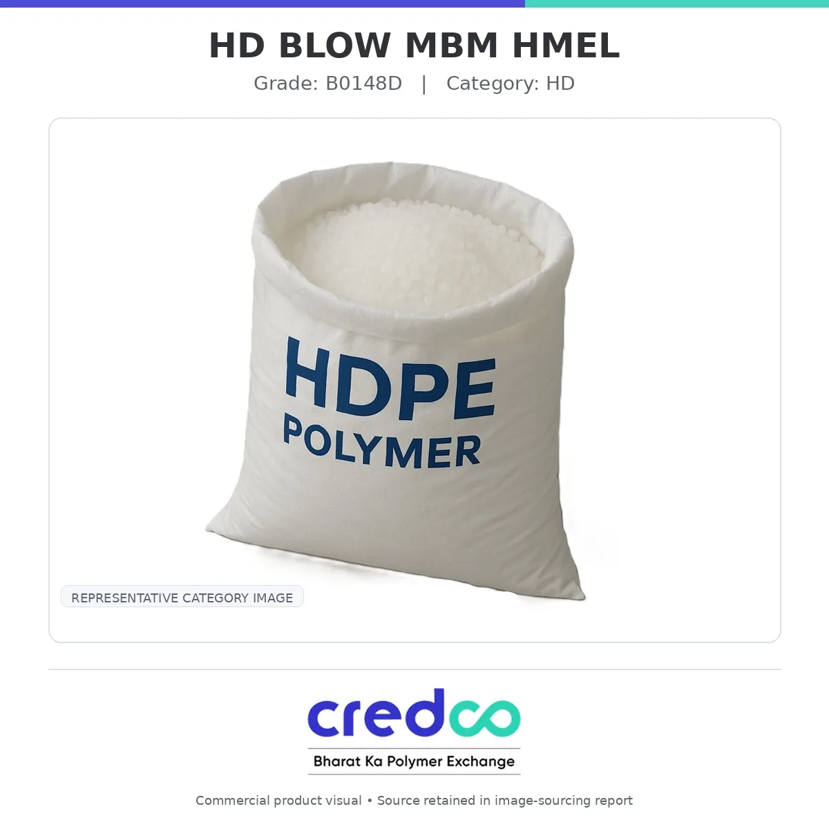 HD BLOW MBM HMEL — HPCL-Mittal HD granules packaging